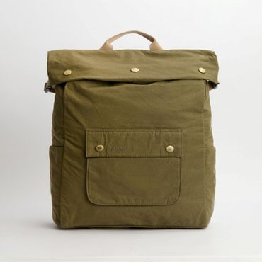 바버 [25SS]남성 카키 Transport Foldover 백팩
