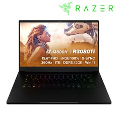 레이저코리아 Razer BLADE 15 Advanced 12Gen R3080Ti FHD 게이밍노트북 i7-12800H/32GB/RTX3080