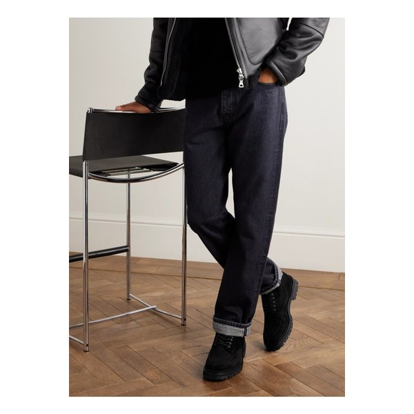 미스터 피 커맨더 시어링 라이닝 스웨이드 레이스업 부츠 46376663162924015