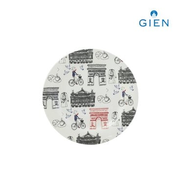 지앙 사쎄 파리 카나페 접시 개선문 레드 1p (16.5cm)