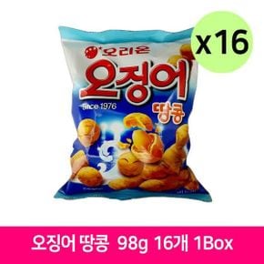 오리온 오징어 땅콩 98g 16개 1Box 사무실 간식 봉지과자 오징어땅콩한박