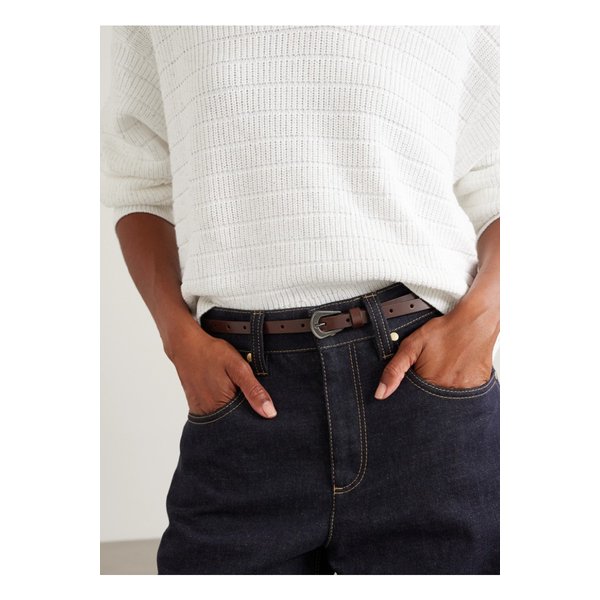 브루넬로쿠치넬리 가죽 벨트 다크 브라운 46376663162900449