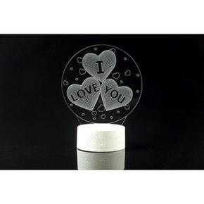 아트박스/레프리카 3D LED 무드등 [HQ버전] I LOVE YOU (CBT940015)