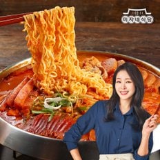 햄폭탄 부대찌개 700g×6팩 6종 토핑 (햄4종+우삼겹+빈)