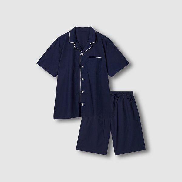 남 60수 코튼 5부 파자마 세트 J216201164056