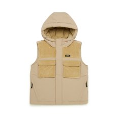 K244UDV930 HOLIDAY 다운 베스트 BEIGE