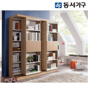 [최대 40% 추가할인] [동서가구] 비앙카 180 슬라이딩 도어형 이중 책장 DF905386