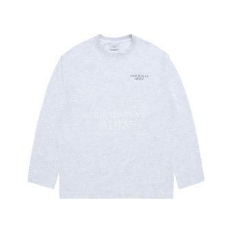 아크메드라비 BASIC LOGO NEEDLEWORK LONG SLEEVE T-SHIRT MELANGE 베이직니들워크 긴팔 멜란지 LSLBAN-MEL