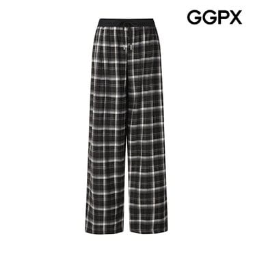 GGPX 피치기모 밴딩 체크 팬츠 (GP8PT007F)