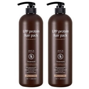 아브카 엘피피 단백질 헤어팩 LPP protein 트리트먼트 1000ml 2개