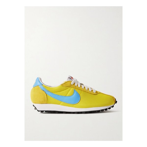 Ld-1000 가죽 브러시드 스웨이드 트리밍 메시 스니커즈 브라이트 옐로 1647597353248277