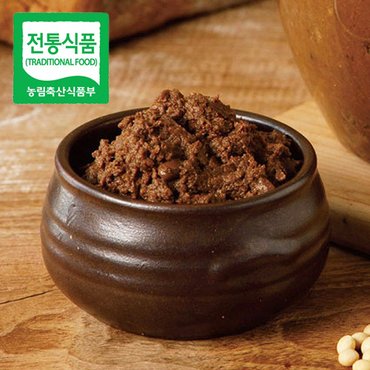 웰굿 [전통식품인증] 국내산 경북 안동 구수한 재래식 된장 1kg