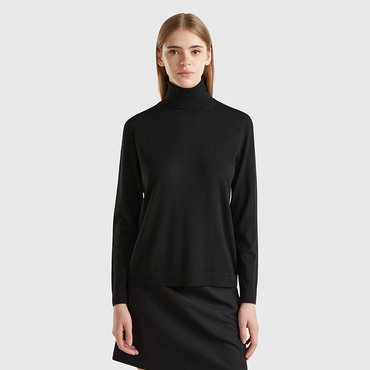 베네통 Turtleneck sweater_11AHD203A700