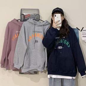 루즈 오버핏 데일리 후드티셔츠