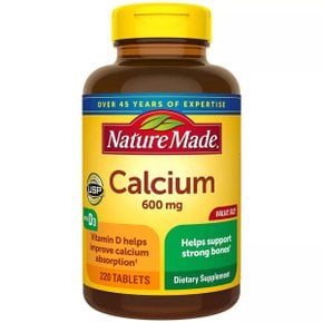 Nature Made 칼슘 비타민 D3 600mg/400IU 220정