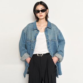 UNISEX 루즈핏 데님 셔츠 자켓 [BLUE] / SBE1U07004-WOMAN