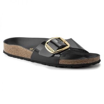 버켄스탁 우먼 Birkenstock 마드리드 빅 버클 천연가죽 패턴트 에나멜 - Nappa Glamour 1022541