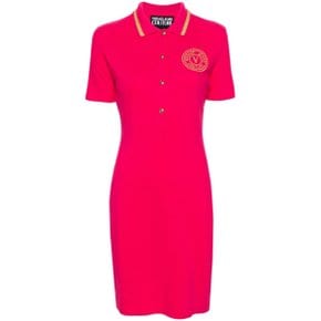 [베르사체 진스 꾸뛰르] Short sleeve dress 76HAOT03CJ01TG49 Pink