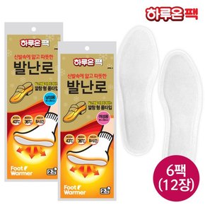 하루온팩 깔창형 발난로 핫팩 x 6팩(12장)