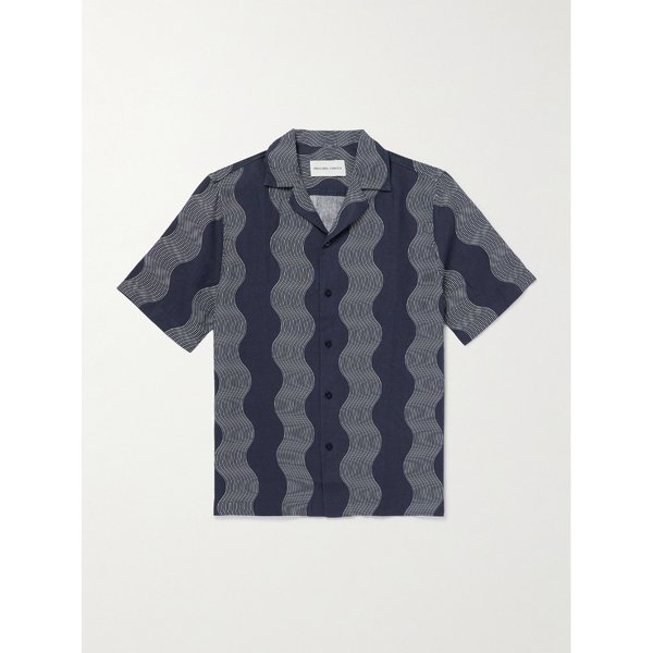 프레스코볼 카리오카 로베르토 캠프칼라 스트라이프 리넨 셔츠 46376663163008311