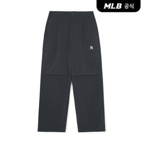 [코리아공식]남성 베이직 고프코어 와이드 카고 팬츠 NY (Black)