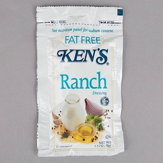  미국 켄즈푸드 랜치드레싱 컵 Kens Foods Fat Free Ranch Dressing 1.5oz 60개