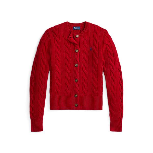 여성 케이블 니트 울 캐시미어 카디건(WMPOSWENDW20488600)