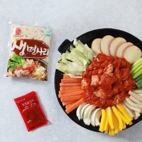 국내산 닭으로 만든 순살 춘천닭갈비 1kg x 2팩 + 소스 ...