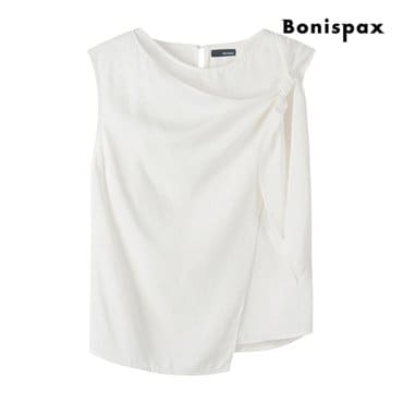 보니스팍스 페미닌 레이어드 슬리브리스 블라우스 (XP7SH018M0)