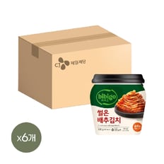 CJ제일제당 비비고 썰은배추김치 용기 500g x6개