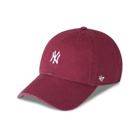 47브랜드 뉴욕 양키스 NY 스몰 로고 MLB 엠엘비 볼캡 야구 모자 카디널 B-BSRNR17GWS-CA