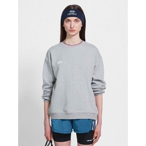 Track Volume Point Round Sweatshirt_Melange Gray