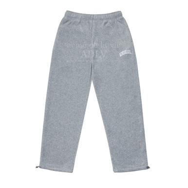 ADLV OLD SCHOOL FLEECE SET-UP PANTS GREY - 올드스쿨 플리스 셋업 팬츠