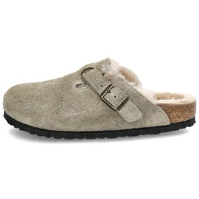 국내배송 버켄스탁 보스턴 시어링 뮬 슬리퍼 1028299 TAUPE