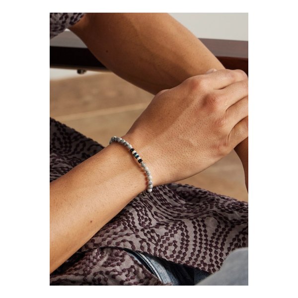 미키아 스털링 실버 재스퍼 브레이슬릿 그레이 46376663162912512