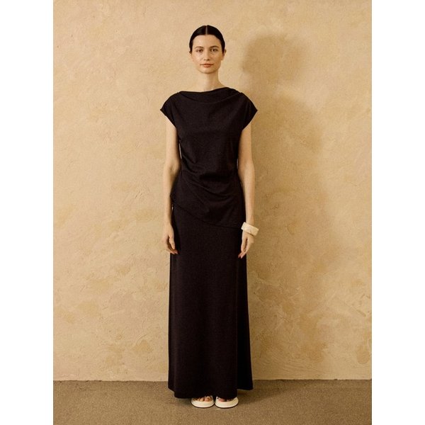 Ponte Stretch Boatneck Top Deep Navy