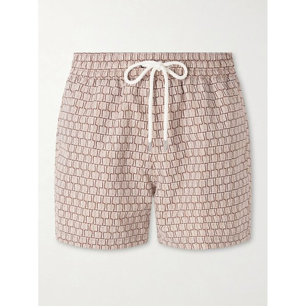 프레스코볼 카리오카 스트레이트 레그 미드 렝스 프린트 스윔 쇼츠 46376663163012952