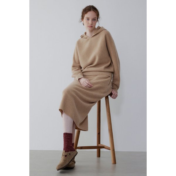 울 캐시미어 블렌드 니트 스커트 IA15447015164