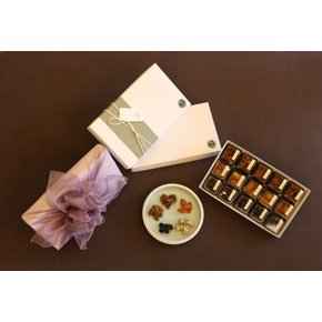 [9/21일 오후2시 주문마감][따꿈디저트] 달빛채운 선물세트_화과자 15구