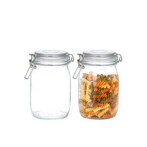 1+1 벨런 유리 밀폐용기 사각 1500ml / 캐니스터 유리병 잼병 원두보관용기