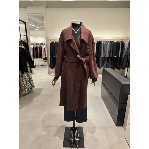 [파주점] 헤링본 와이드 칼라 롱 코트 JPAA0CTH59