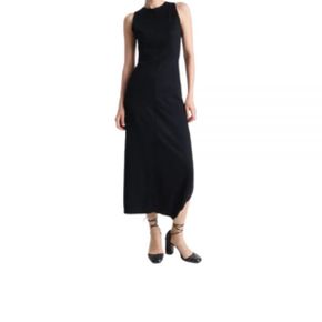 르메르 Twisted Hem Dress (DR1106 LJ1034 999) (트위스티드 헴 드레스)