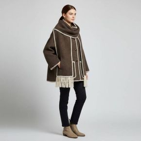FW25 여성 스카프 디테일 코트 234WRTWOU248FB0037 021 1557379 021