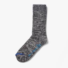 MERZ B.SCHWANEN/메르츠 비 슈바넨 /MELANGE COTTON SOCKS /수입양말/DEEP BLACK/ MBF1M80003F01