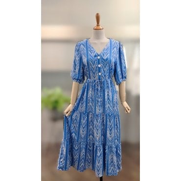 메종블랑쉬 V이넥 패턴원피스 M252JOP552K