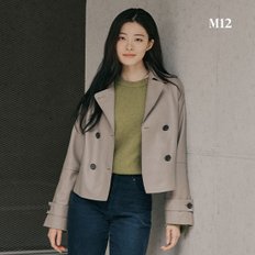 24FW 여성 브리티쉬 램스킨 하프 트렌치 자켓