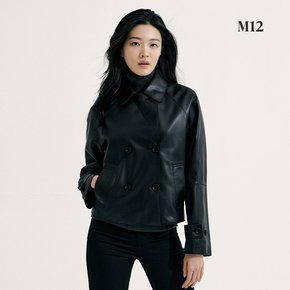 24FW 여성 브리티쉬 램스킨 하프 트렌치 자켓