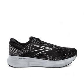 5448470 BROOKS Mens Glycerin 20 Running Shoes In Black/white/alloy