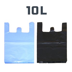 월드크린 10L 손잡이봉투 100장/ 쓰레기 재활용 봉지 배접 휴지통