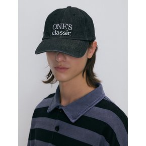 ONE’S classic ball cap (black denim)